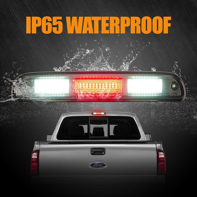 Cxdar Third 3rd Brake Light LED for 1999-2016 Ford F250 F350 F450 F550 Super Duty, High Mount Rear Brake Lights Assembly for 99-16 F-250 F-350 F-450 F-550, 93-11 Ranger Center Cab Cargo Stop Light - Image 5